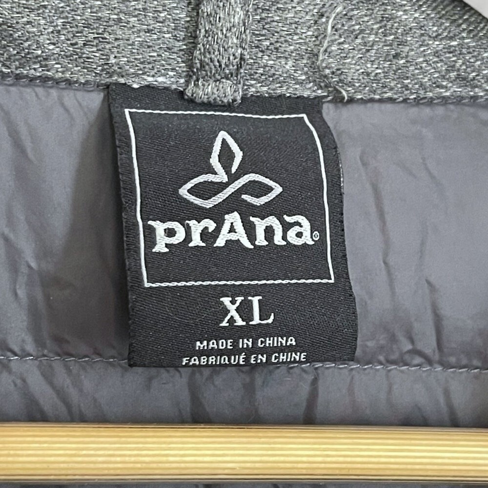 Men's Prana Button Down Showdown Shirt Charcoal Jacket XL - Picture 4 of 9